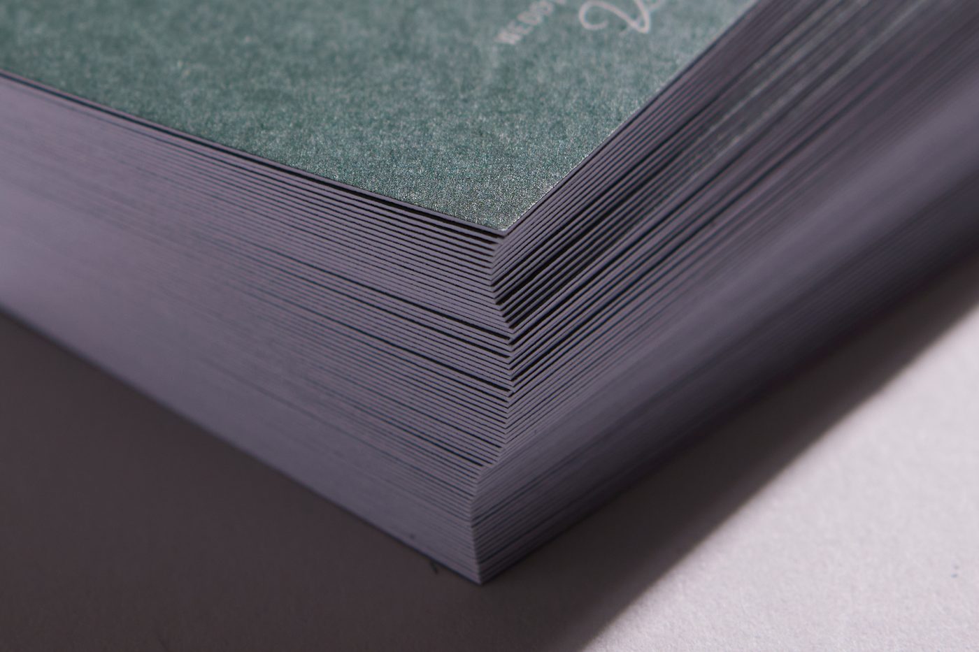 Uncoated Business Cards example 1