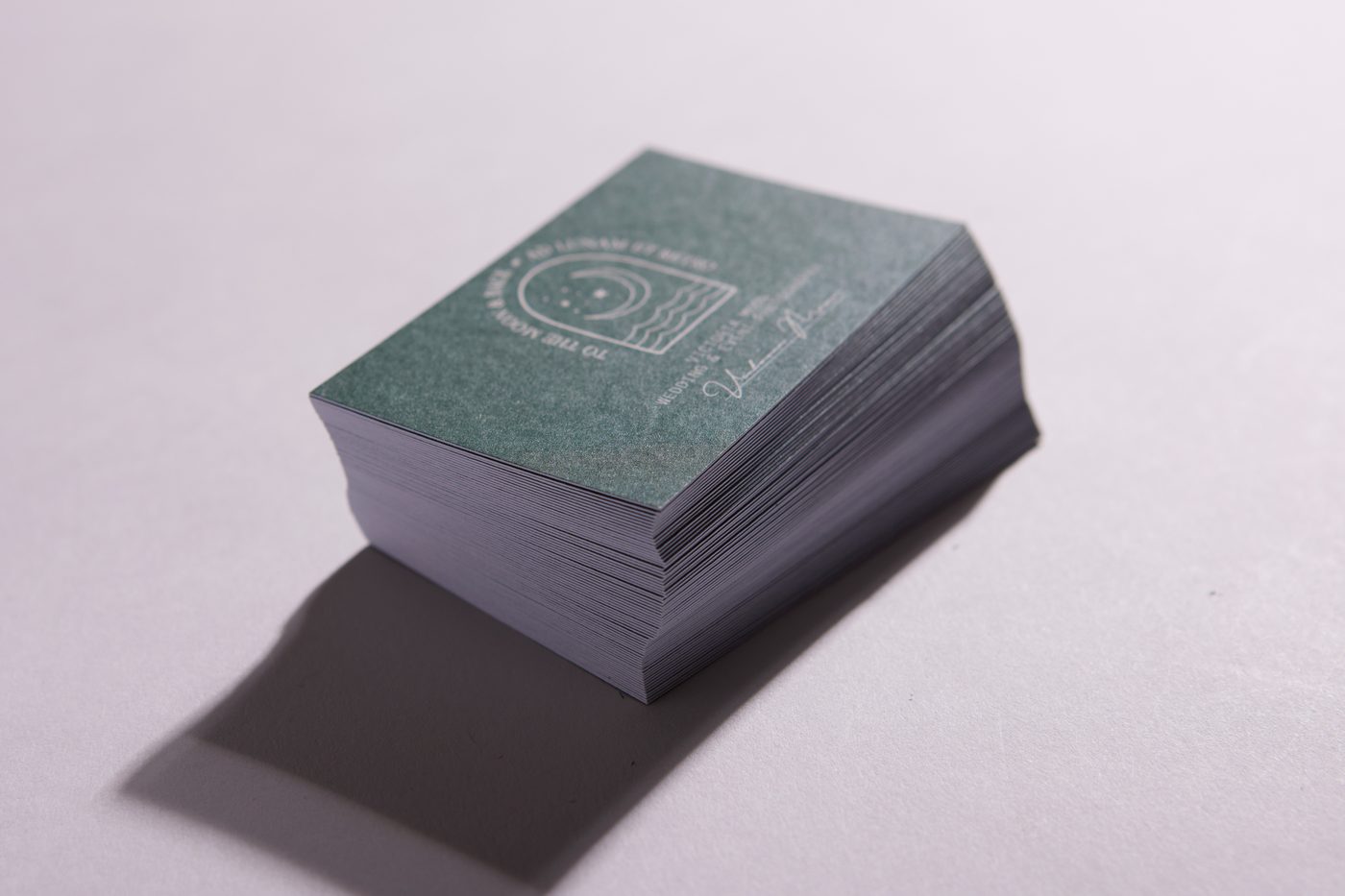 Uncoated Business Cards example 2