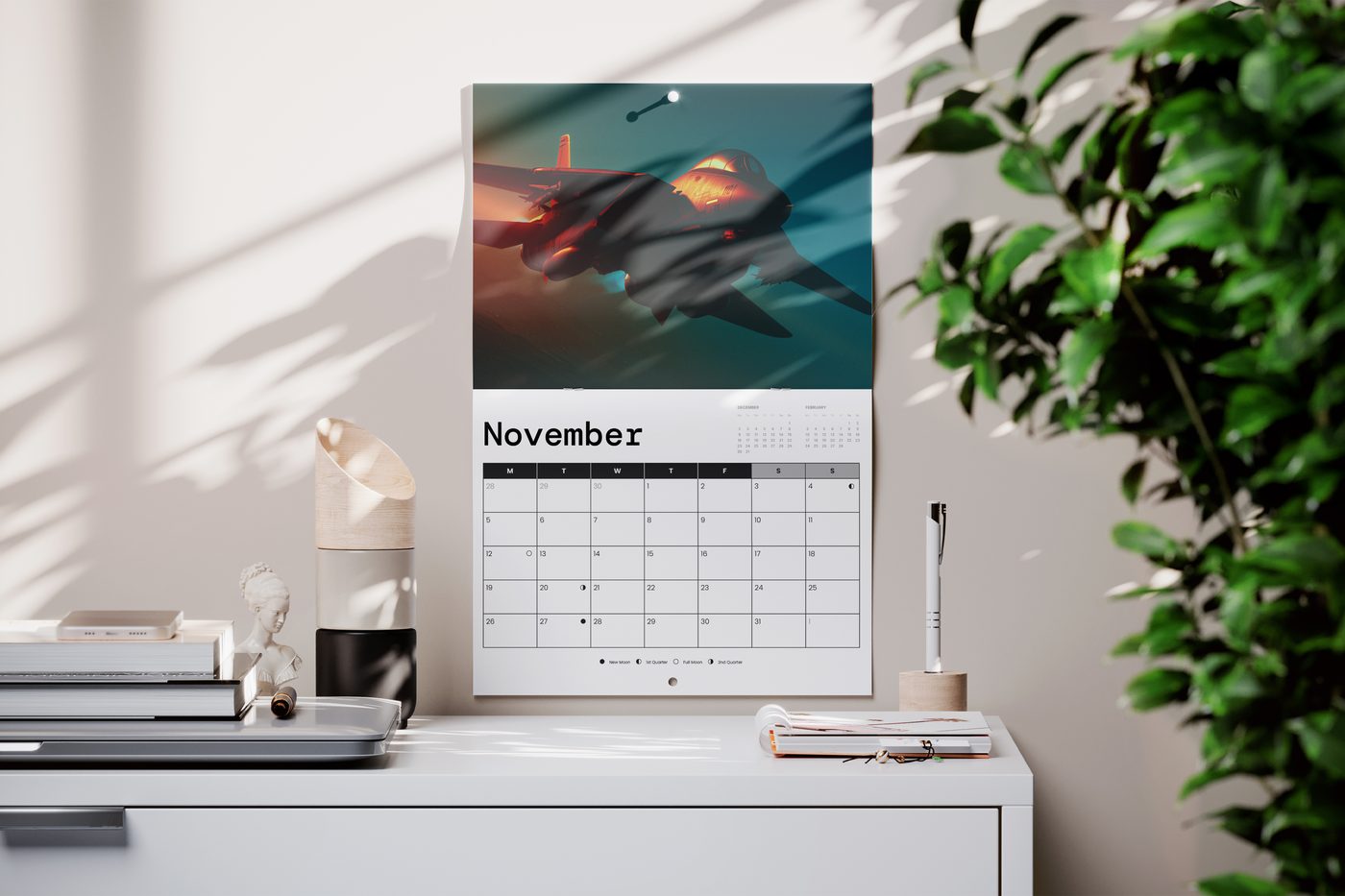 Drilled Calendars example 1