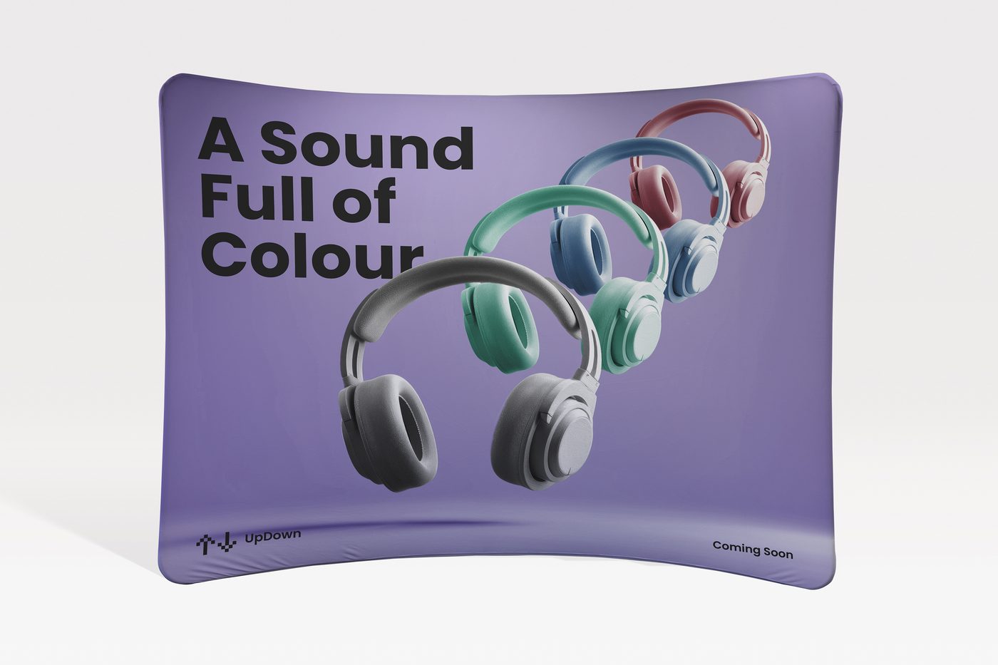 Curved Stretch Fabric Displays example 2